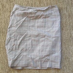 Tribal plaid skirt knee-length size 4
